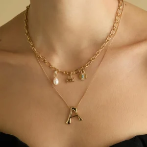 Aquarius Zodiac Talisman Charm in Gold