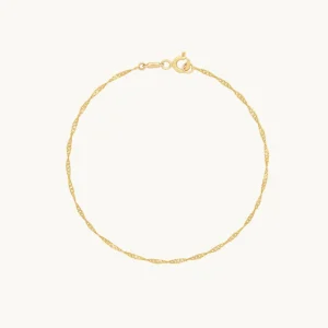 Astrid Chain Bracelet in Solid Gold