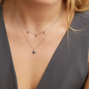 Astrid Chain Necklace in Solid White Gold