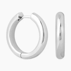 Bold Large Hoops in Silver