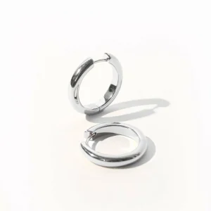 Bold Large Hoops in Silver