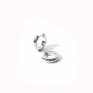 Bold Small Hoops in Silver