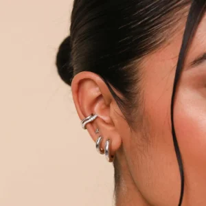 Bold Small Hoops in Silver