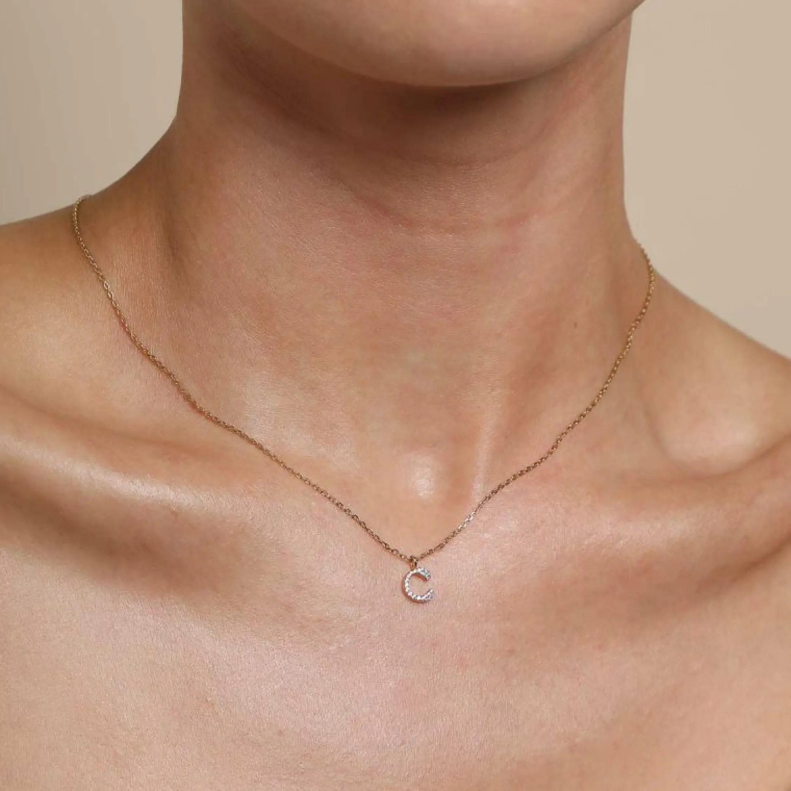 c_initial_pav_pendant_nec_1.webp C Initial Pavé Pendant Necklace in Gold