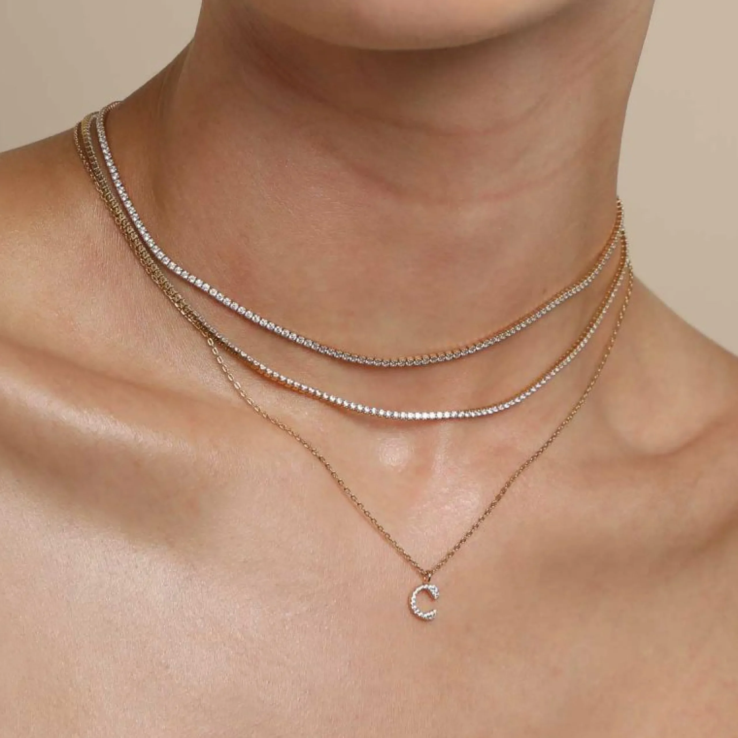 c_initial_pav_pendant_nec_2.webp C Initial Pavé Pendant Necklace in Gold