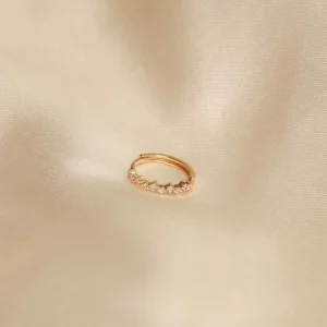 Cluster Hoop 11.5mm in Gold
