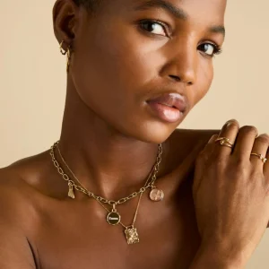 Coin Talisman Charm in Gold