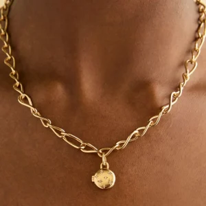 Cosmic Locket Talisman Charm in Gold