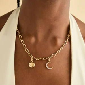 Cosmic Locket Talisman Charm in Gold