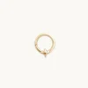 Cosmic Star Daith Hoop in Solid Gold