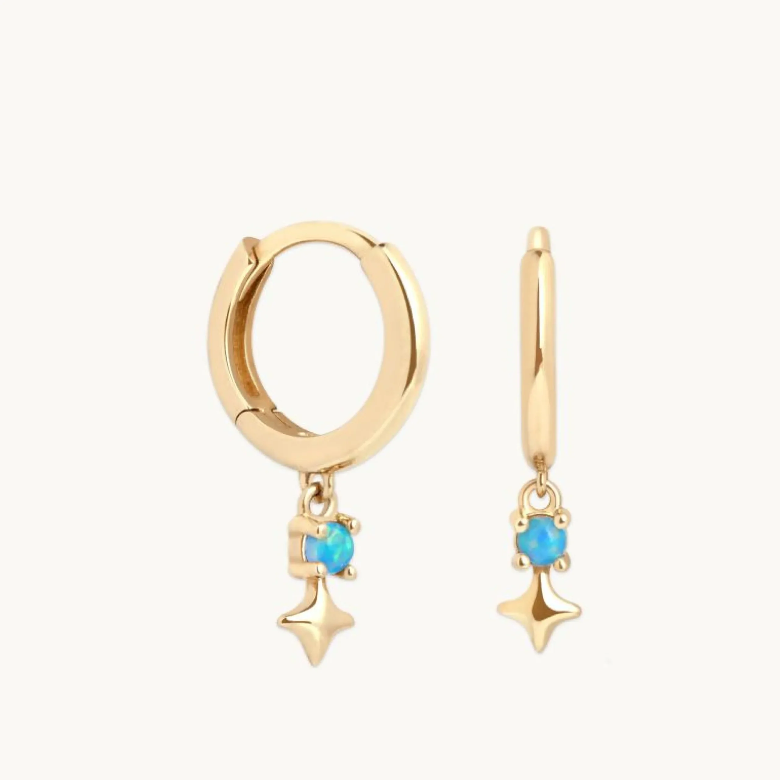 cosmic_star_opal_charm_hu_0.webp Cosmic Star Opal Charm Huggies in Solid Gold