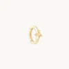 Cosmic Star Rook Hoop in Solid Gold