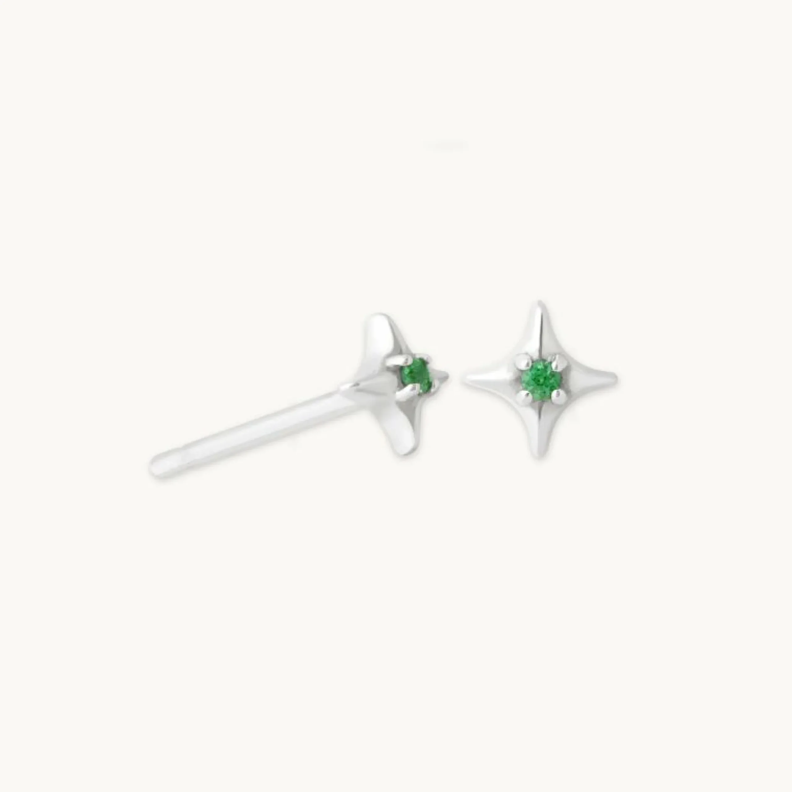cosmic_star_tsavorite_stu_0.webp Cosmic Star Tsavorite Stud Earrings in Solid White Gold