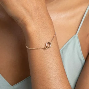 Dome Link Bracelet in Gold