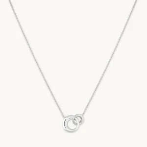 Dome Link Necklace in Silver