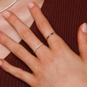 Dome Ring in Solid Gold