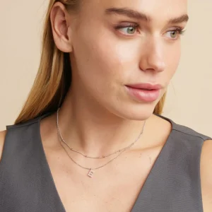 Essential Beaded Chain Necklace in Silver