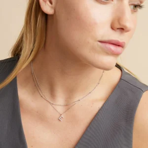 Essential Beaded Chain Necklace in Silver