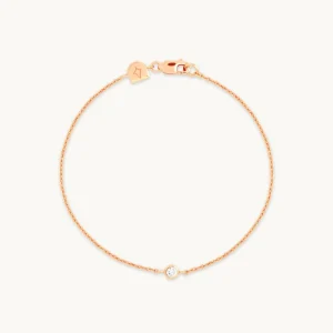 Essential Crystal Charm Bracelet in Rose Gold
