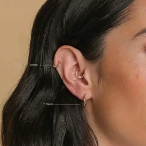 Essential 11.5mm Hoop in Gold