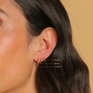 Essential 11.5mm Hoop in Rose Gold