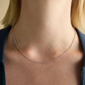 Essential Rope Chain Necklace in Silver