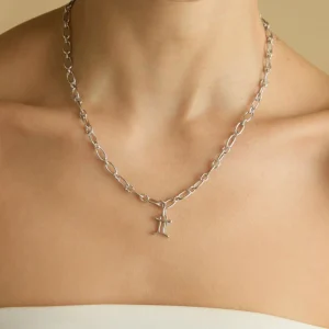 Gemini Zodiac Talisman Charm in Silver