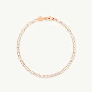 Gleam Bold Tennis Chain Bracelet in Rose Gold