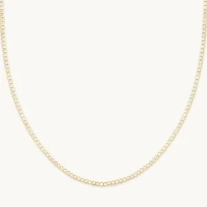 Gleam Tennis Chain Necklace in Gold
