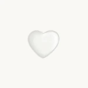 Heart Click Charm in 9k White Gold