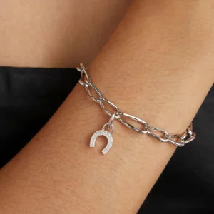 Horseshoe Talisman Charm in Silver