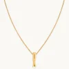 I Initial Bold Pendant Necklace in Gold