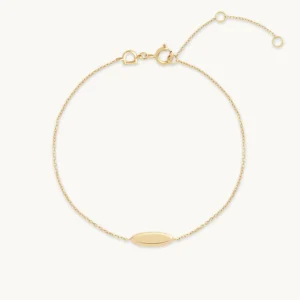 ID Charm Bracelet in Solid Gold