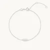 ID Charm Bracelet in Solid White Gold