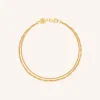 Illusion Twist Double Chain Bracelet in Gold