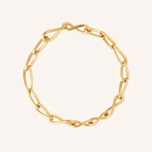 Infinite Chain Bracelet in Gold
