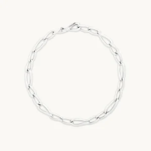 Infinite Slim Chain Bracelet in Silver