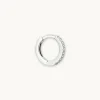 Jewelled Hoop 8mm in Silver