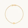 Love Heart Charm Bracelet in Gold