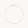 Marylebone Chain Bracelet in Solid White Gold