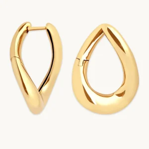 Molten Large Hoops in Gold