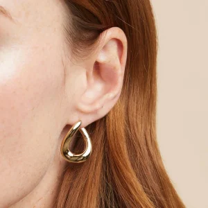 Molten Large Hoops in Gold