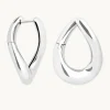 Molten Large Hoops in Silver