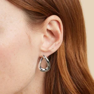 Molten Large Hoops in Silver