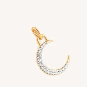 Moon Talisman Charm in Gold