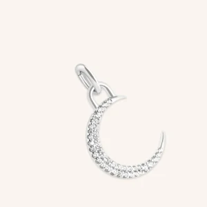Moon Talisman Charm in Silver