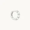 Navette Hoop 8mm in Silver