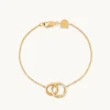 Orbit Crystal Bracelet in Gold