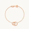 Orbit Crystal Bracelet in Rose Gold
