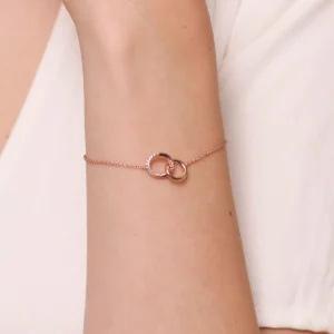 Orbit Crystal Bracelet in Rose Gold